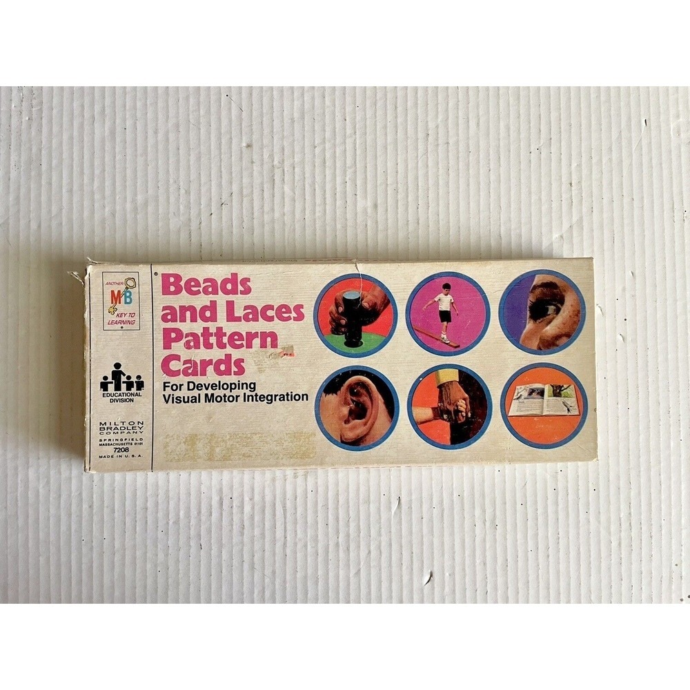 Vintage Milton Bradley 70s/80s Beads and Laces Pattern Cards